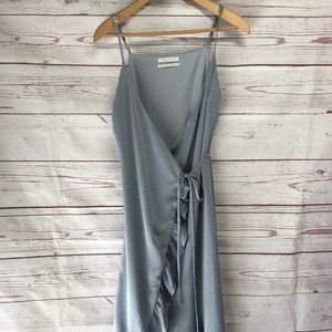 Urban Outfitters Satin Wrap Dress